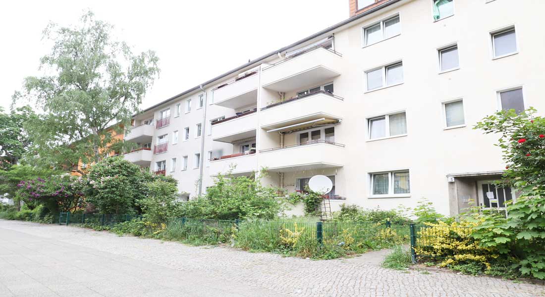 Wohnung mieten in BerlinSpandau mit Blick in die Gärten.